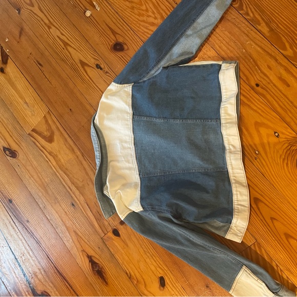 Denim color block jacket - Picture 5 of 5